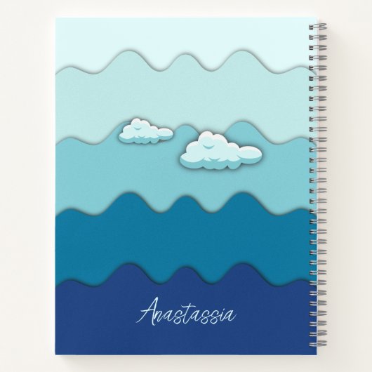 Papierflugzeug | Abenteuer beginnt | Ihre Reise Notizblock (Rückseite)