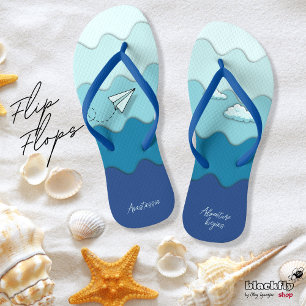Papierflugzeug Adventure startet Active, Beach Badesandalen