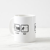 Papierflugzeug-Enthusiast Kaffeetasse (Vorderseite Links)