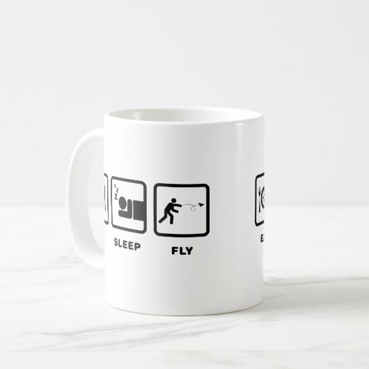 Papierflugzeug-Enthusiast Kaffeetasse (Vorderseite Links)