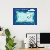 Papierflugzeug | Fahrt mit dem Single Poster (Heimbüro)