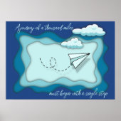 Papierflugzeug | Fahrt mit dem Single Poster (Vorne)