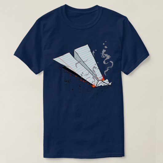 Papierflugzeug Flugzeug Master Origami T-Shirt (Design vorne)