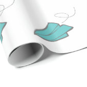 Papierflugzeug Geschenkpapier (Rolleneckpunkt)