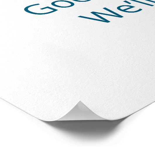 Papierflugzeug im Sky Going Away Party Poster (Ecke)