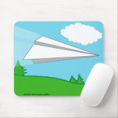 Papierflugzeug Mousepad (Mit Mouse)