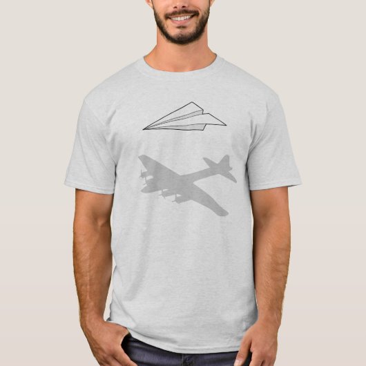 Papierflugzeug-Overactive Fantasie T-Shirt (Vorderseite)
