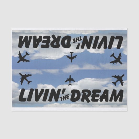 Papierflugzeug Seidenpapier (Vorderseite)