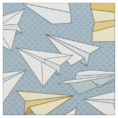 Papierflugzeug Stoff (Nahaufnahme)