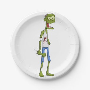 PapierFlugzeug. Zombie Pappteller