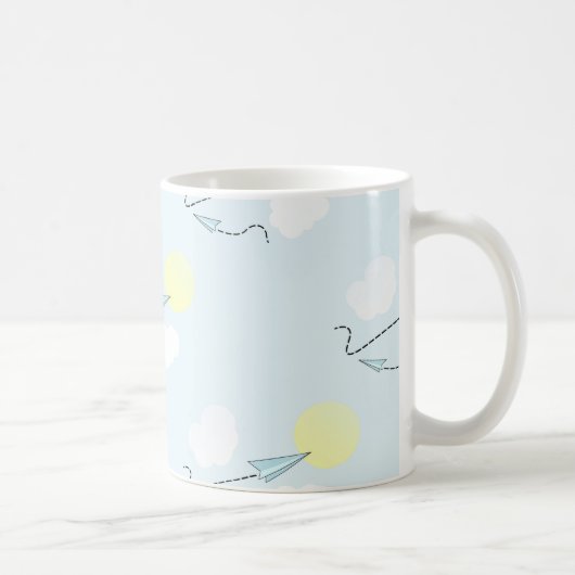 Papierflugzeuge Kaffeetasse (Rechts)