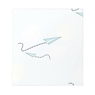Papierflugzeuge Notizblock