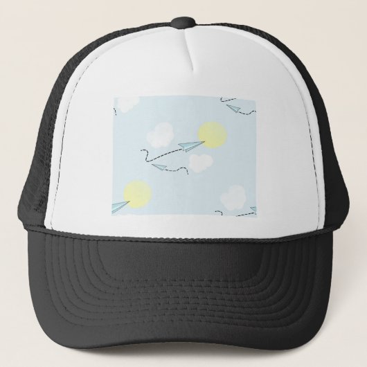 Papierflugzeuge Truckerkappe (Vorderseite)