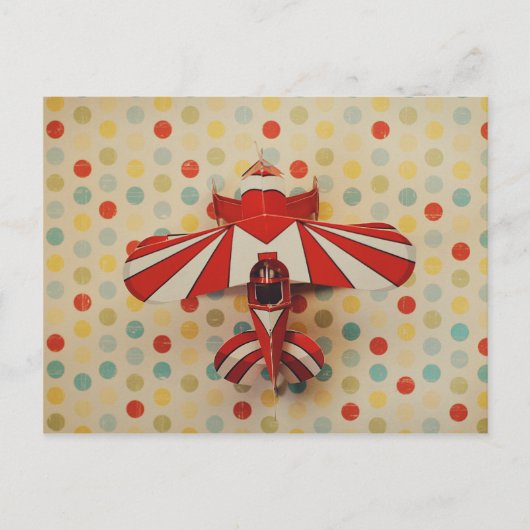 PapierFlugzeugpostkarte Postkarte (Vorderseite)