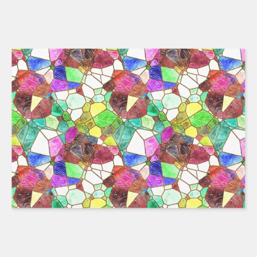 Papierfolien aus Hartglas Geschenkpapier Set (Vorderseite)