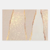 Papierfolien aus schimmerndem Ripppapier Geschenkpapier Set (Vorderseite)