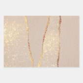 Papierfolien aus schimmerndem Ripppapier Geschenkpapier Set (Vorderseite 3)