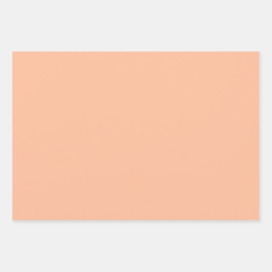 Papierfolien aus weichem Pfirsichfarben Geschenkpapier Set (Vorderseite 3)