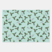 Papierfolien für dunkles Grün und Gold Geschenkpapier Set (Vorderseite 3)