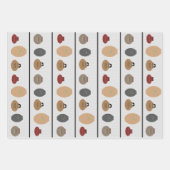 Papierfolien für Ziegel Geschenkpapier Set (Vorderseite 2)