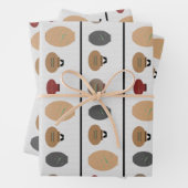 Papierfolien für Ziegel Geschenkpapier Set (Beispiel)