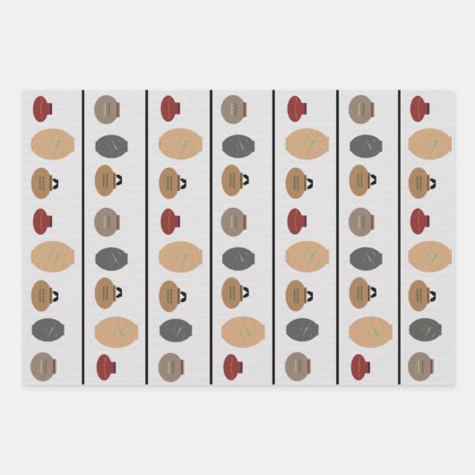 Papierfolien für Ziegel Geschenkpapier Set (Vorderseite)