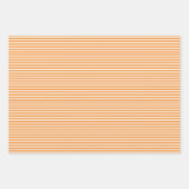 Papierfolien mit drei Farbtönen, Orange Streifen Geschenkpapier Set (Vorderseite 2)
