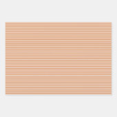 Papierfolien mit drei Farbtönen, Orange Streifen Geschenkpapier Set (Vorderseite)