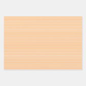 Papierfolien mit drei Farbtönen, Orange Streifen Geschenkpapier Set (Vorderseite 3)