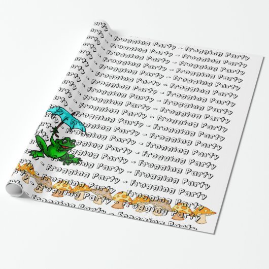 Papierfräsen Party Mushroom Geschenkpapier (Ungerollt)