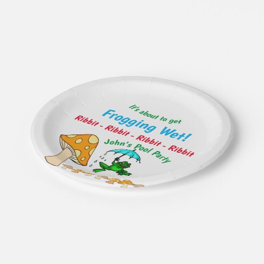 Papierfräsen, Teller, Teller aus Ribbit-Mushroom (Schrägansicht)