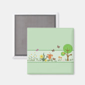 Papierfrühling Magnet (Vorderseite/Rückseite)