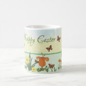 Papierfrühling Ostern  Kaffeetasse (Mittel)