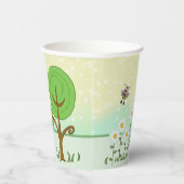 Papierfrühling Ostern  Pappbecher (Rechts)