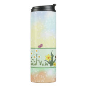 Papierfrühling Ostern  Thermosbecher (Nach links gedreht)