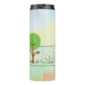 Papierfrühling Ostern  Thermosbecher (Rückseite)