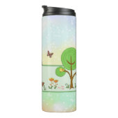 Papierfrühling Ostern  Thermosbecher (Nach rechts gedreht)
