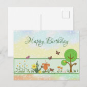Papierfrühling Postkarte (Vorne/Hinten)