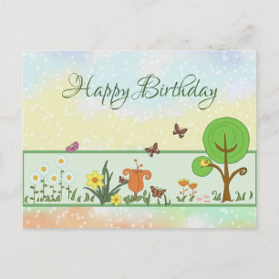 Papierfrühling Postkarte