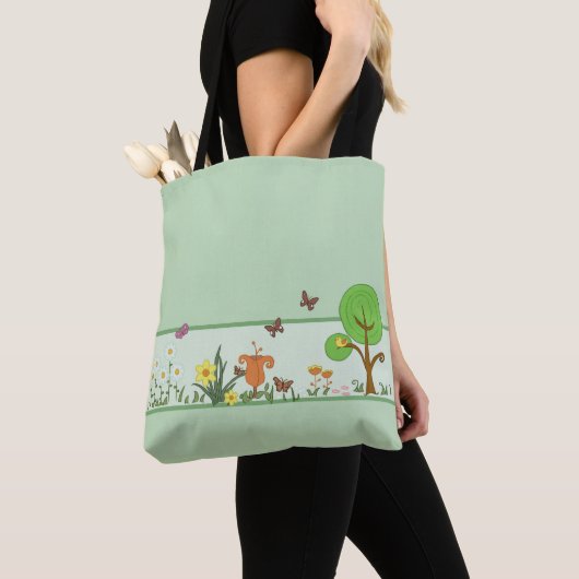 Papierfrühling Tasche (Von Nahem)