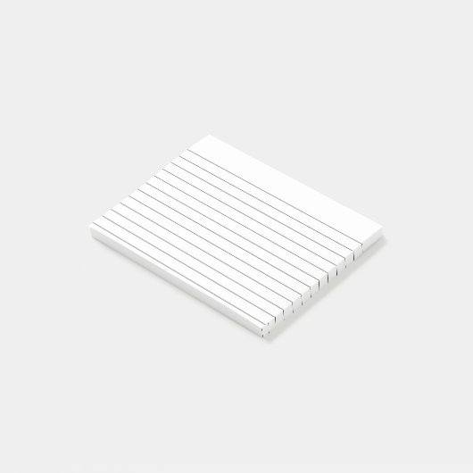 Papierführungen in den Notepad Post-it Klebezettel (angewinkelt)