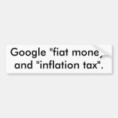 Papiergeld ohne Deckung Googles "" und Autoaufkleber (Vorne)