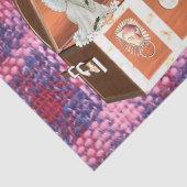 Papiergelgel Kariert Seidenpapier