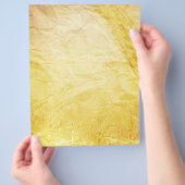 PAPIERGELLOWENE KREMA-DIGITALE VORLAGETEXTE FLYER (Hand)