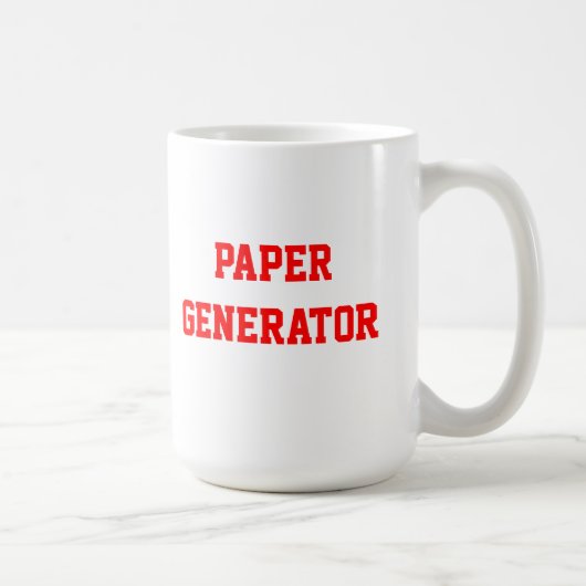 Papiergenerator-Tasse Kaffeetasse (Rechts)
