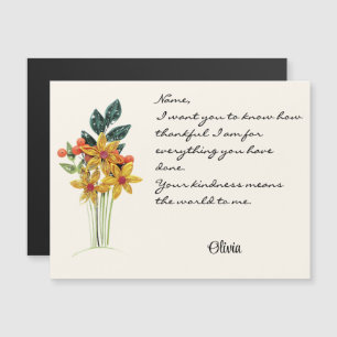 Papiergequillte Blume-Magnetkarte für alle Fälle Magnetkarte