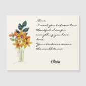 Papiergequillte Blume-Magnetkarte für alle Fälle Magnetkarte (Vorderseite)