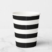 Papiergruppen aus schwarz und weiß gestrichenem Pa Pappbecher (Rechts)