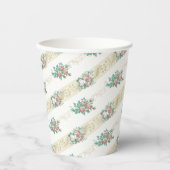 Papiergruppen für die Vintage Rose Pappbecher (Vorderseite)