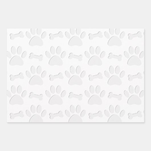 Papierhälften und Knochen Geschenkpapier Set (Vorderseite 3)